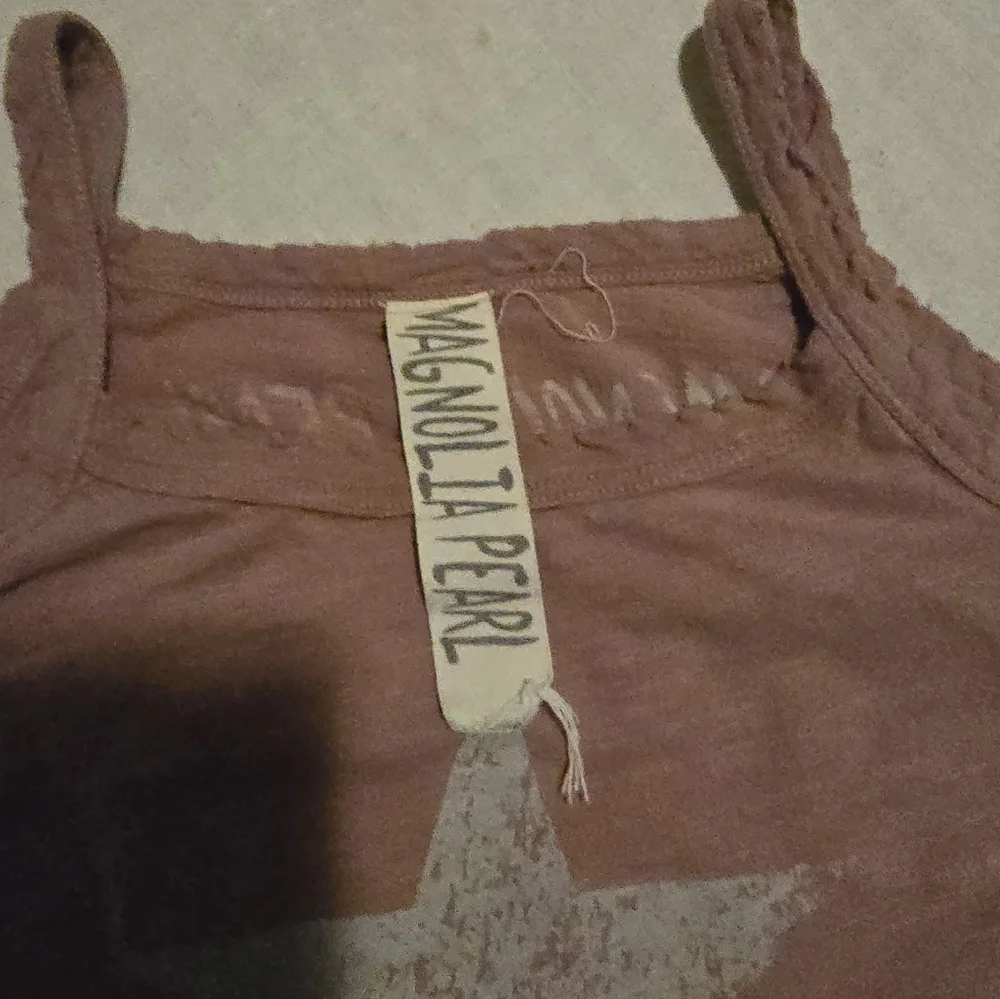 Magnolia Pearl Women's Pink Star Tank Top - Picture 2 of 4